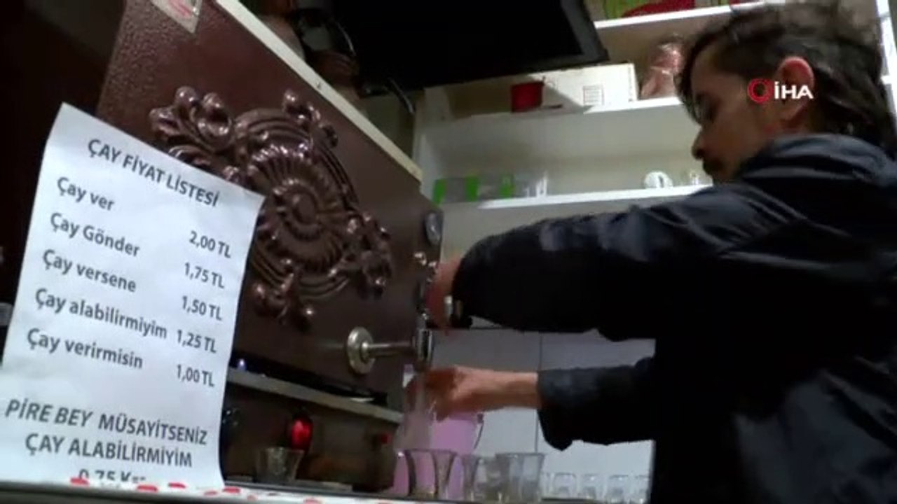 Nazikçe isteyene çay 75 kuruş