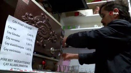 Nazikçe isteyene çay 75 kuruş