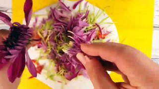 Floral Slime - Mega Crunchy Slime - Flower Slime - Mixing Flowers Into Slime
