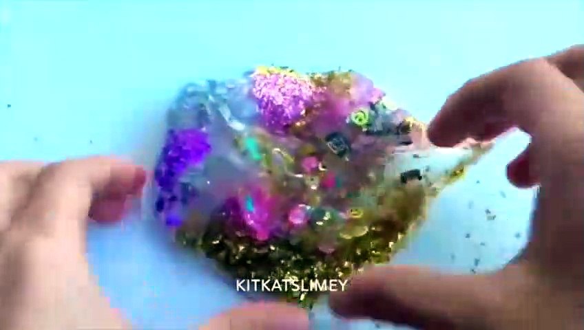 The Most Satisfying Glitter Slime Mixing #341