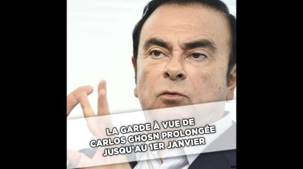 La garde à vue de Carlos Ghosn prolongée jusqu'au 1er janvier