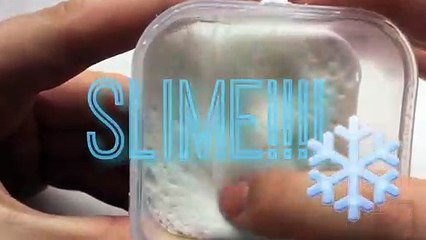 DIY WHITE MARSHMALLOW SLIME USING CLEAR GLUE!