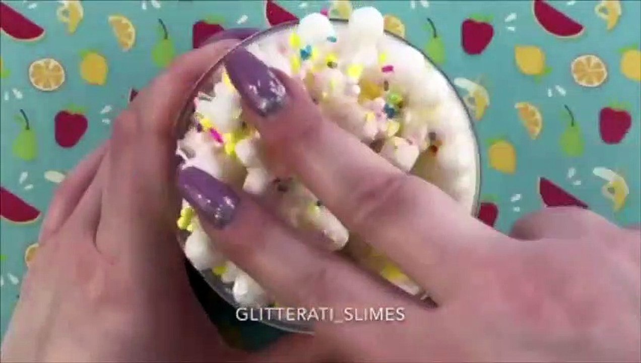 Crunchy | Clear | Flubber | Fluffy | Edible | Glitter Satisfying Slime ASMR #51