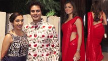 Drashti Dhami looks beautiful in Red Saree at Alekh Sangal Reception ; Watch video | FilmiBeat