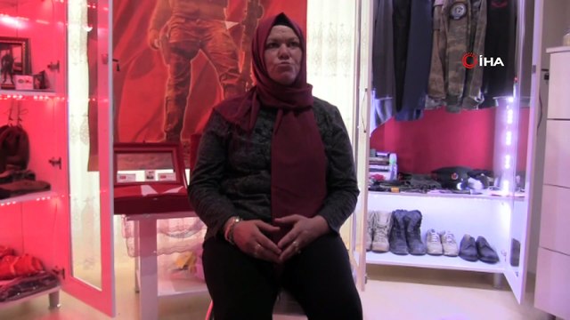 Şehit Annesi Oğlunun Eşyalarıyla Evinde Müze Oluşturdu