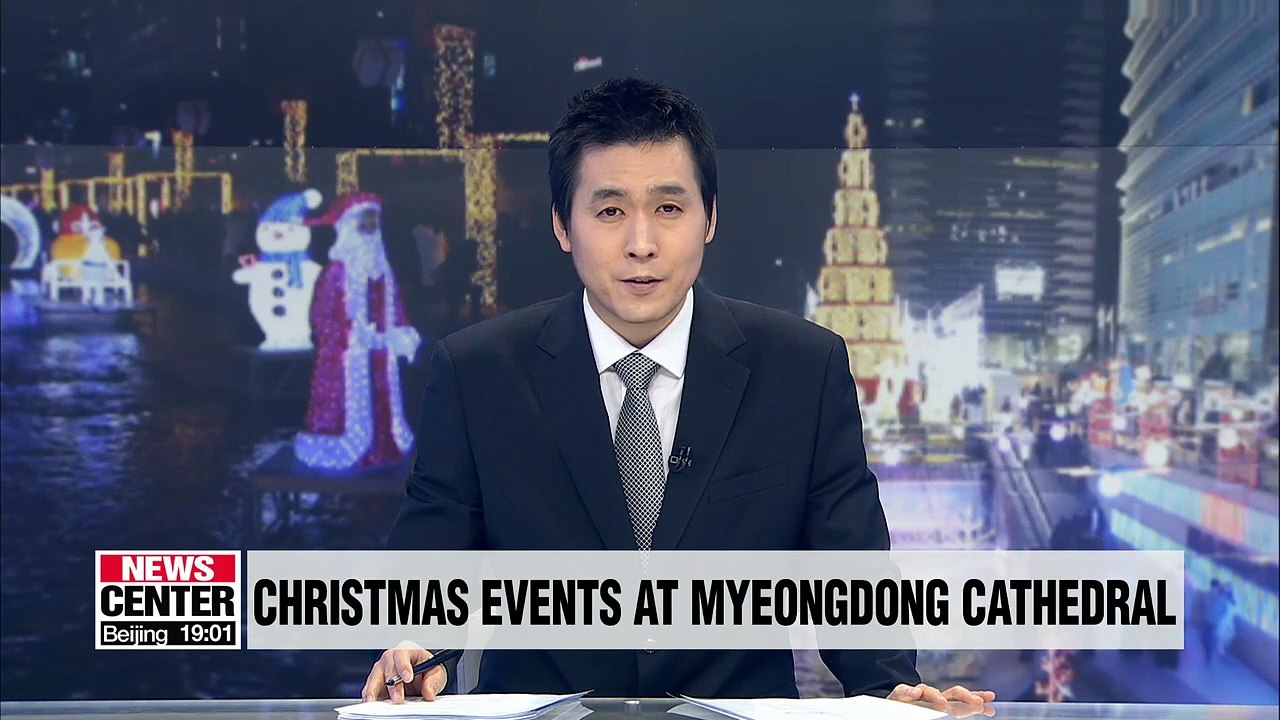 Seoul lights up with Christmas events at Myeongdong Cathedral