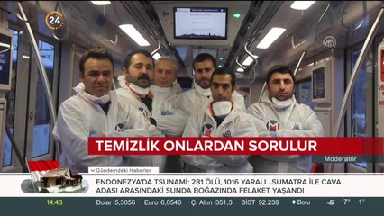 Metrolar temizleniyor