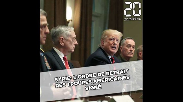 Syrie: L'ordre de retrait des troupes américaines signé