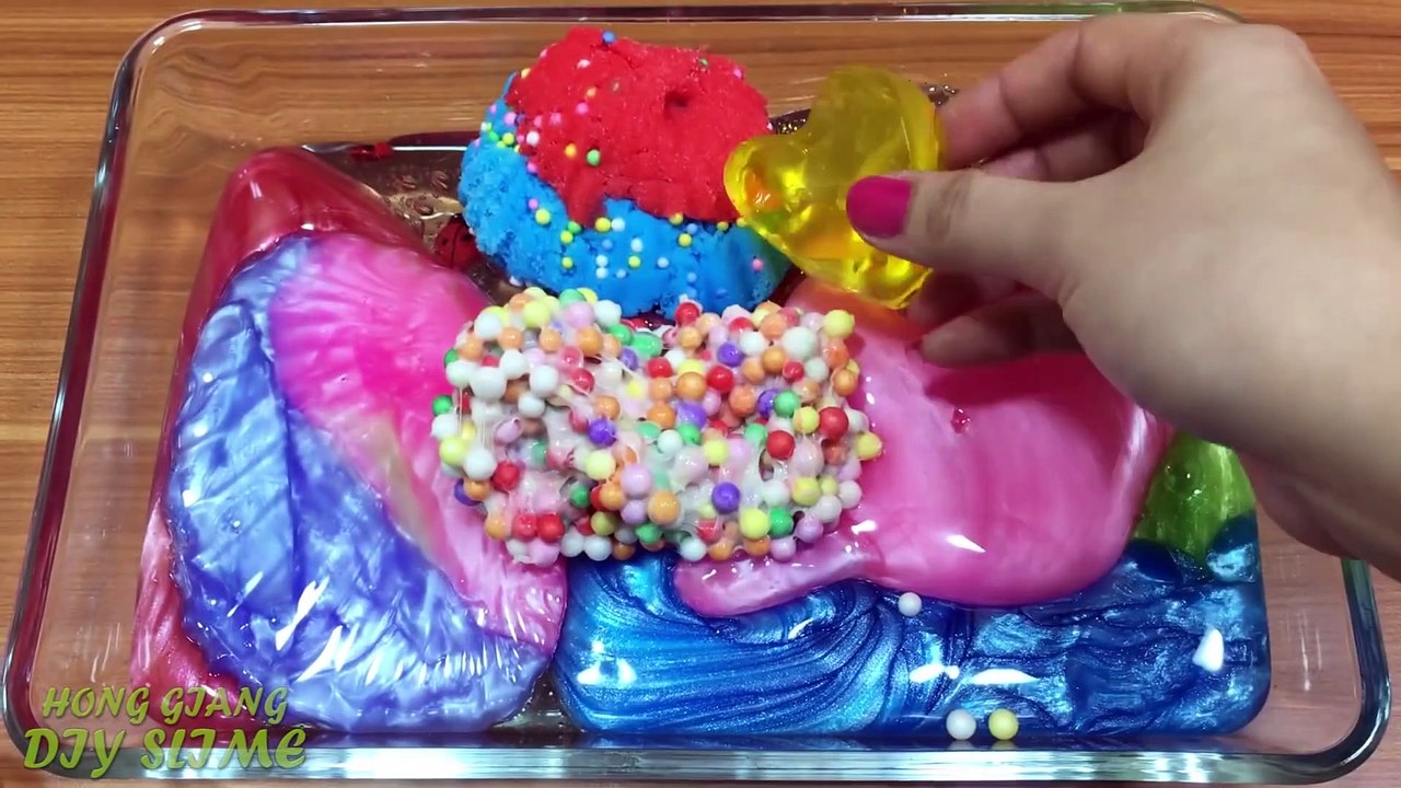 MIXING RANDOM THINGS INTO STORE BOUGHT SLIME!!! RELAXING SATISFYING SLIME PART 2