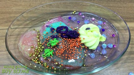 MIXING RANDOM THINGS INTO STORE BOUGHT SLIME!!! RELAXING SATISFYING SLIME