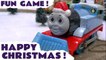 Thomas and Friends Toy Train Guessing Game Guess the Thomas the Tank Engine Character at Christmas in the Snow - A fun toy game for kids and preschool children