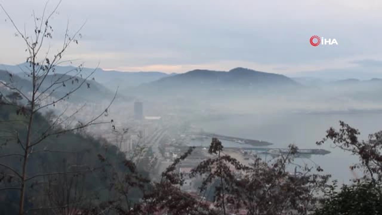 Sis Değil Hava Kirliliği...geçen Yıl Türkiye'nin Havası En Temiz İli Seçilen Giresun'da Hava...