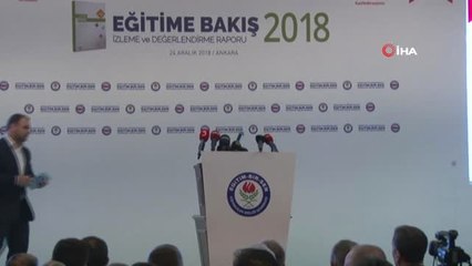 Eğitime Bakış 2018: İzleme ve Değerlendirme Raporu" Açıklandı
