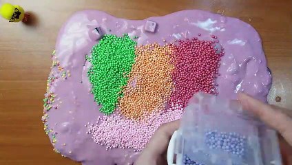 Adding More Foam Beads Into Slime