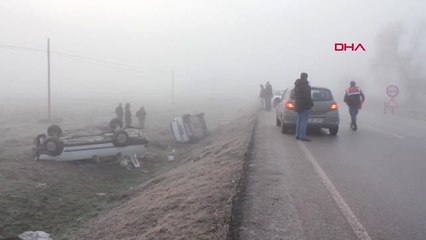 Kütahya Tavşanlı'da Sis Kazası 2 Yaralı