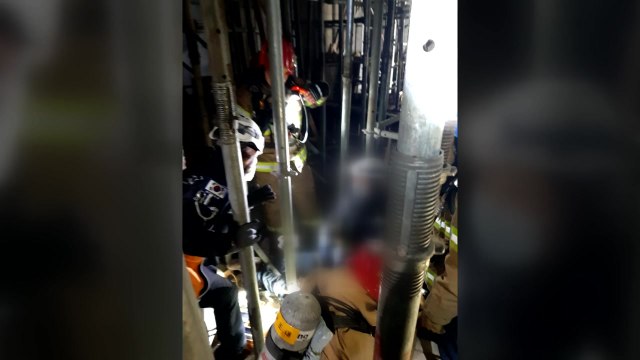 건물 신축 공사장에서 일산화탄소 중독...2명 입원 / YTN