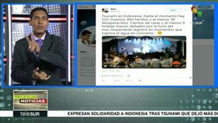 Indonesia: tsunami en Java y Sumatra deja más de 200 muertes