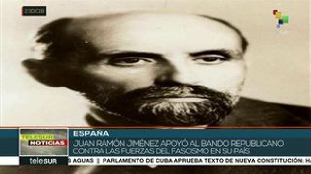 España: conmemoran a poeta andaluz y Premio Nobel Juan Ramón Jiménez