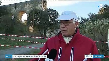 Gard : un aqueduc centenaire s'effondre