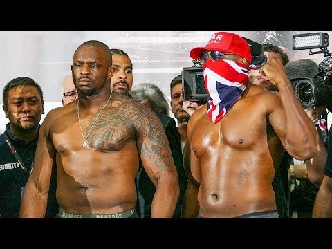 Dereck Chisora vs Dillian Whyte FULL WEIGH IN & FACE OFF | Matchroom Boxing