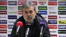 Akhisarspor-Atiker Konyaspor maçının ardından - Aykut Kocaman ve Cihat Arslan - MANİSA