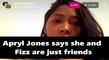 Apryl Jones speaks on the Lil Fizz rumors, saying they are close, but not dating, met through Omarion, and remained close, AS FRIENDS, after the breakup #LHHH