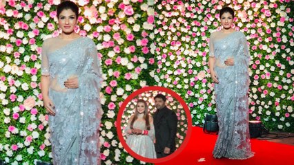 Kapil Sharma & Ginni Reception: Raveena Tandon arrives in gorgeous style in lavender saree|FilmiBeat