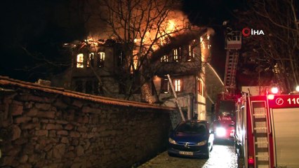 Safranbolu’da 170 yıllık tarihi konak alevlere teslim oldu