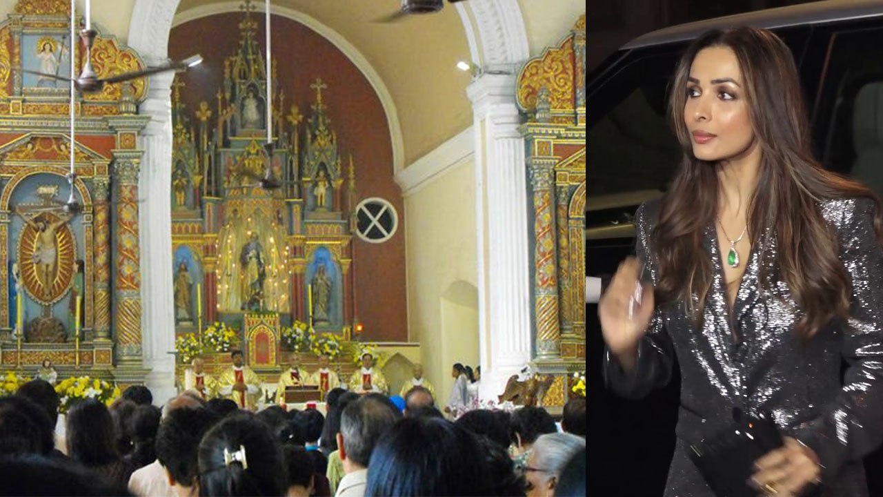Malaika Arora shines in Shimmer Pant Suit at St. Andrew's Church Bandra on Christmas | Boldsky