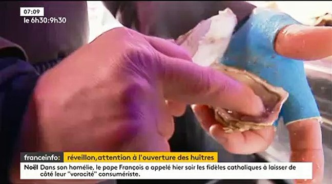 Vous pensez ouvrir des huitres aujourd'hui ? En cas de coupure, voici comment réagir, ça peut vite d'aggraver ! Vidéo