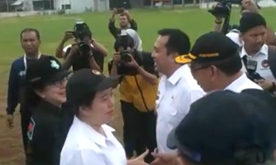 Mensos, Menkes, dan Menko PMK Kunjungi Korban Tsunami di Lampung