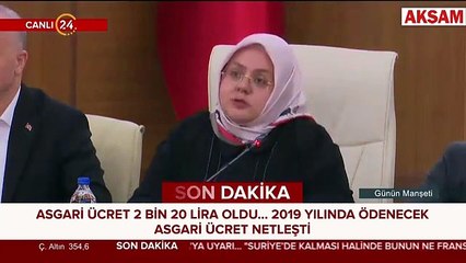 Asgari ücret 2 bin 20 TL oldu