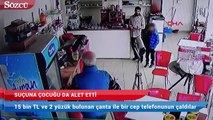 Suçuna çocuğu da alet etti