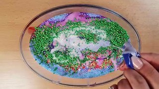 Making crunchy slime with piping bags and bags  -  Satisfying slime