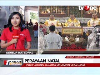 Jemaat Natal di Katedral Jakarta Doakan Korban Tsunami