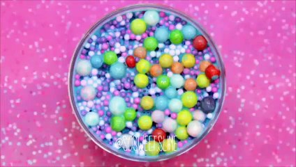 Satisfying Slime -  #31 Crunchy | Clear | Flubber | Fluffy | Edible | Glitter Slime