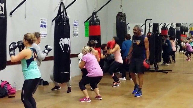 Pont-à-Mousson : cours d'aéroboxe au gymnase Kennedy pour le compte de l'association Gym Club