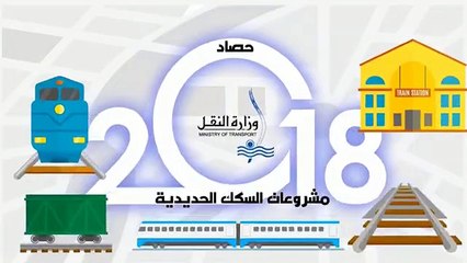 فيديو.. تجديد 53.9 كم سكة حديد والتعاقد على 1300عربة بـ2018