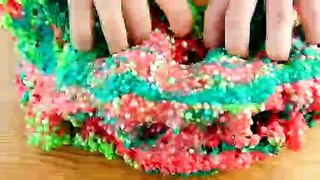 Super Crunchy Floam Slime Watermelon - Most Satisfying Slime