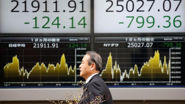 Bolsas asiáticas em queda