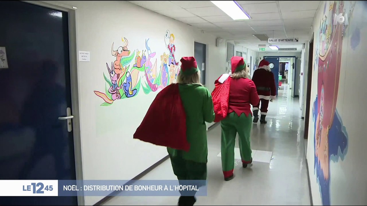 VIDÉO - Joyeuses fêtes : à l'hôpital, le Père Noël a aussi distribué des cadeaux
