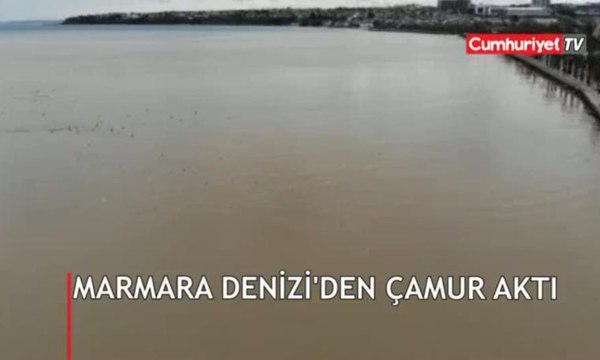 Havadan görüntülendi: Marmara Denizi bu hale geldi