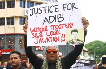 Groups demand justice for Adib, Waytha to step down