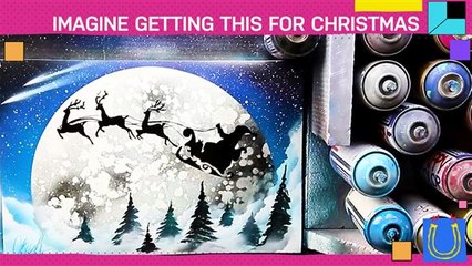 When spray paint meets Christmas...