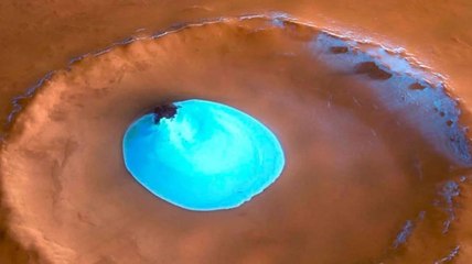 بقعة من الماء المتجمد على المريخ تسبب جدل كبير حول العالم