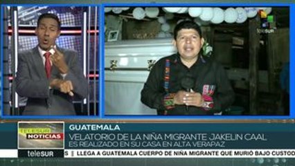 Guatemala: inicia velorio de la niña migrante Jackelin Caal