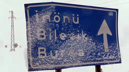 Kar yağışı etkili oluyor - ESKİŞEHİR
