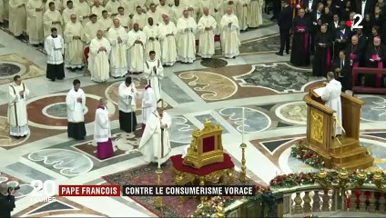 Vatican : le pape François dénonce le "consumérisme vorace"