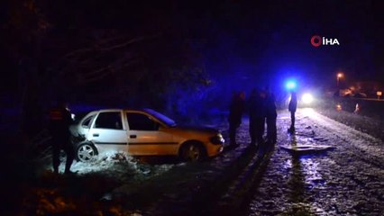 Kar Yağışı Beraberinde Kazaları Getirdi: 1 Ölü, 8 Yaralı