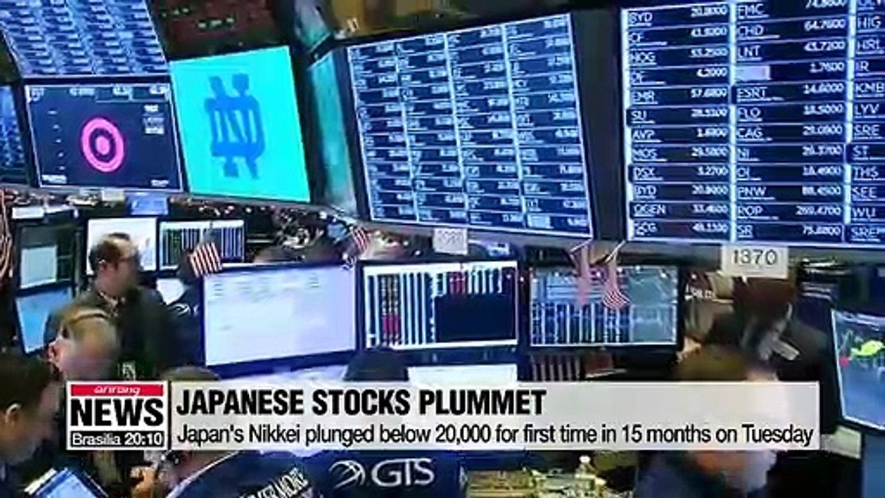 Global stocks tumble followed by concerns over U.S. government shutdown, global economic slowdown